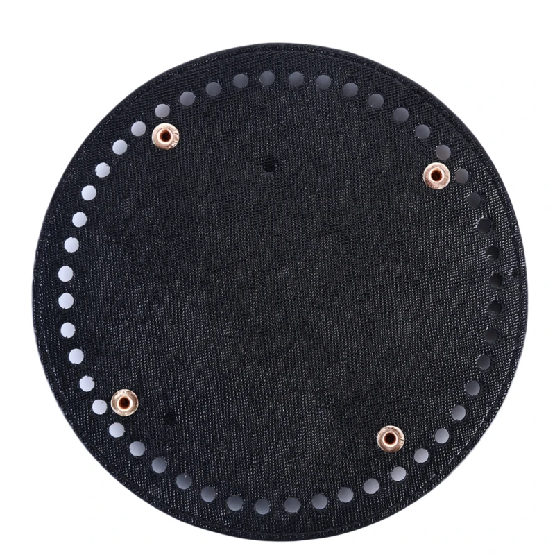 2023 High Qualtiy Round Leather Bottom With Holes Rivet For Knitting Bag Handbag DIY Women Shoulder Crossbody Bags Accessories