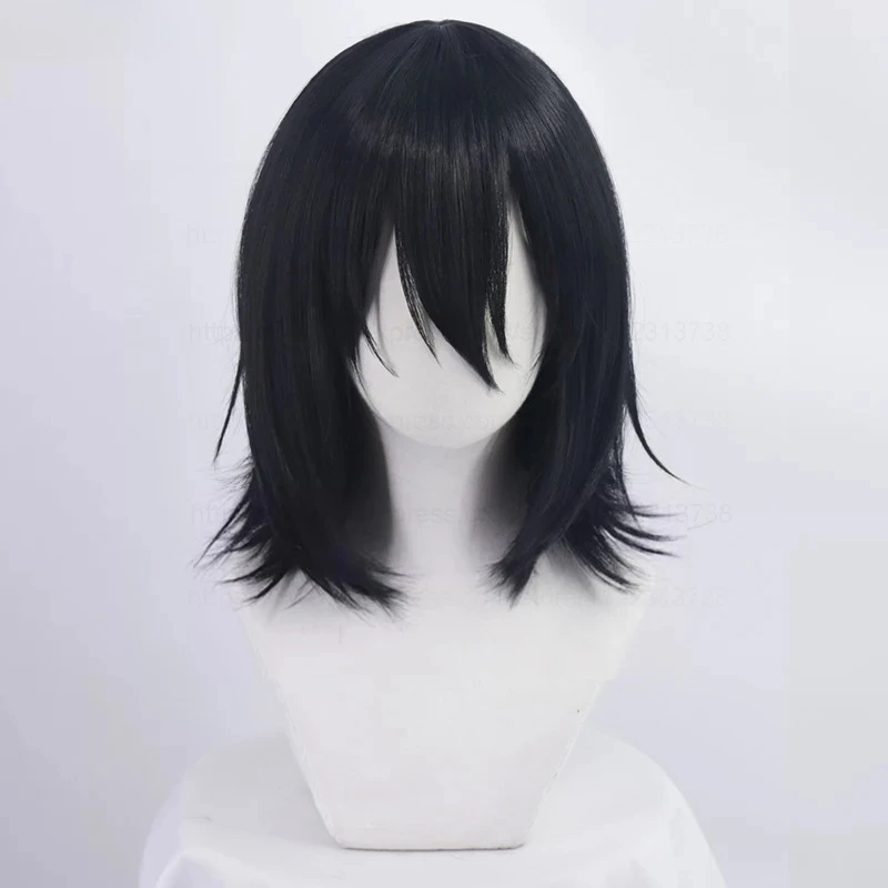 Anime Fyodor Dostoevsky Cosplay Wig Black Simulated Scalp Fyodor D Dostoevsky Heat Resistant Hair Fyodor Wigs