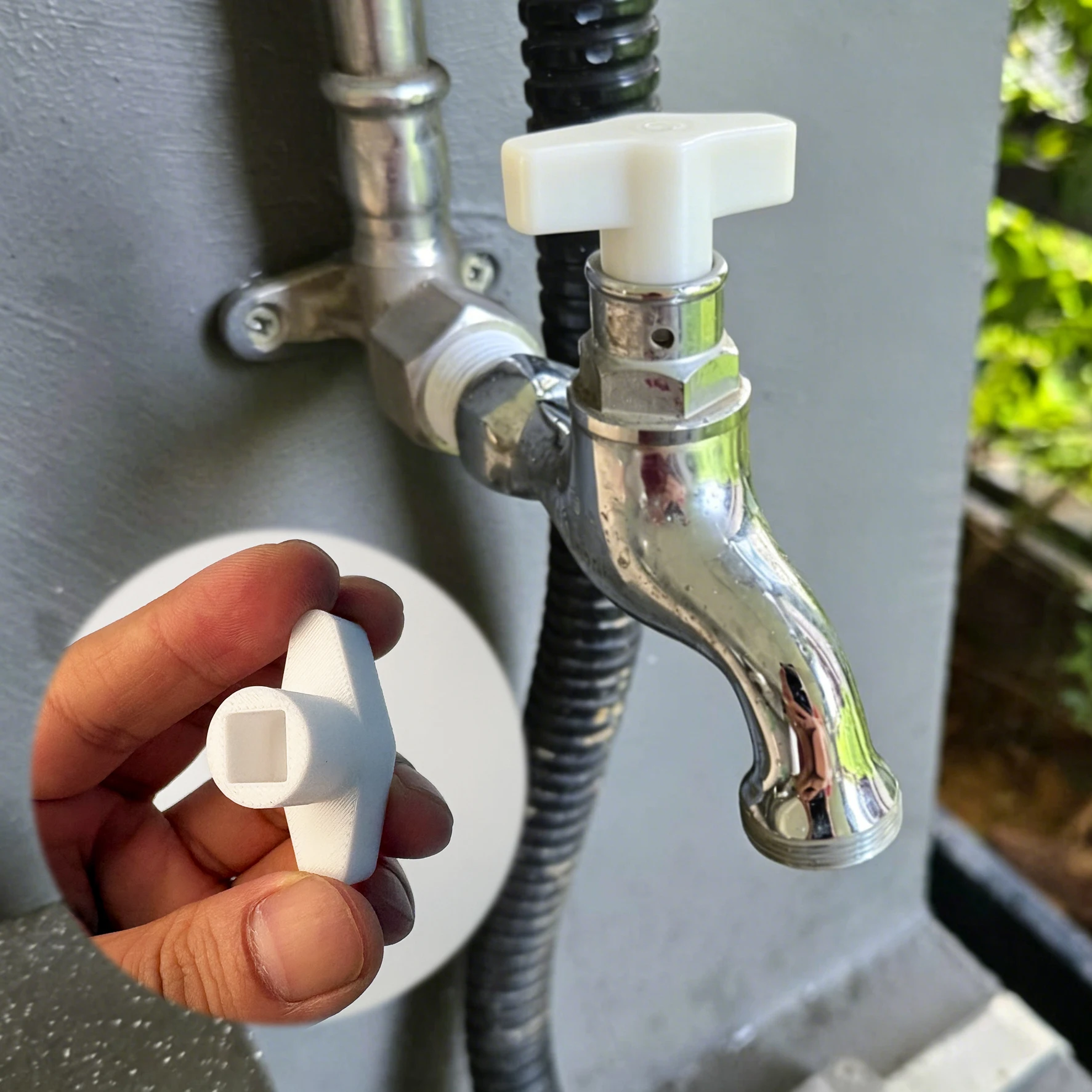 Paquete de 2 llaves blancas en