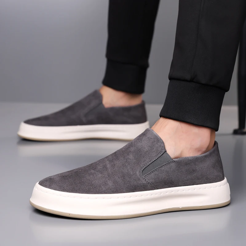 أحذية رجالية كاجوال جديدة للربيع والخريف: أحذية بدون كعب، أحذية مسطحة، أحذية قيادة، أحذية مشي خارجية للرجال، أحذية جلدية كاجوال #4