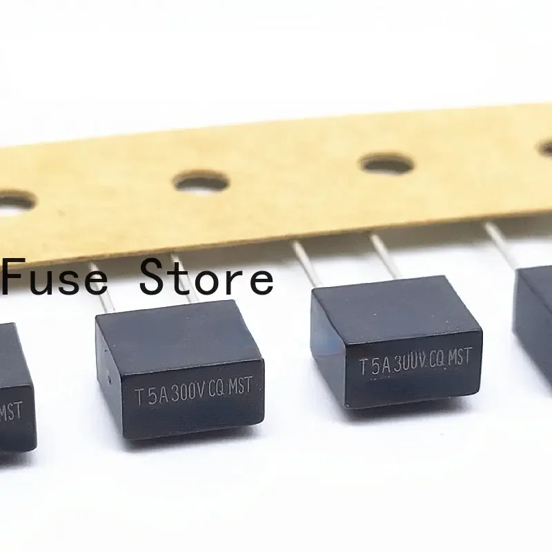 

10PCS MST005300 Imported Original TE5 Delay Square Fuse Tube T5A 300V