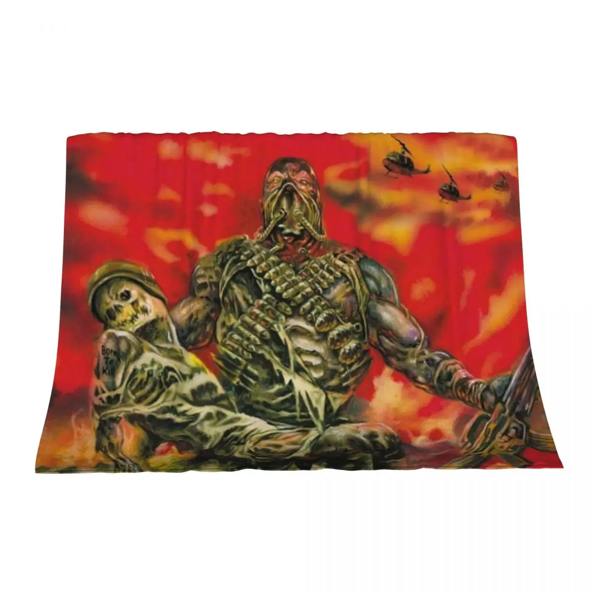 

Sodom M-16 Album Cover Artwork Throw Blanket Beach Cute Travel Blankets