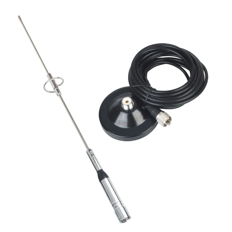 UHF VHF Double Band 144/430MHz Mount Antenna with UHF PL259 Male for Trunk Vehicle Car Mobile Radio