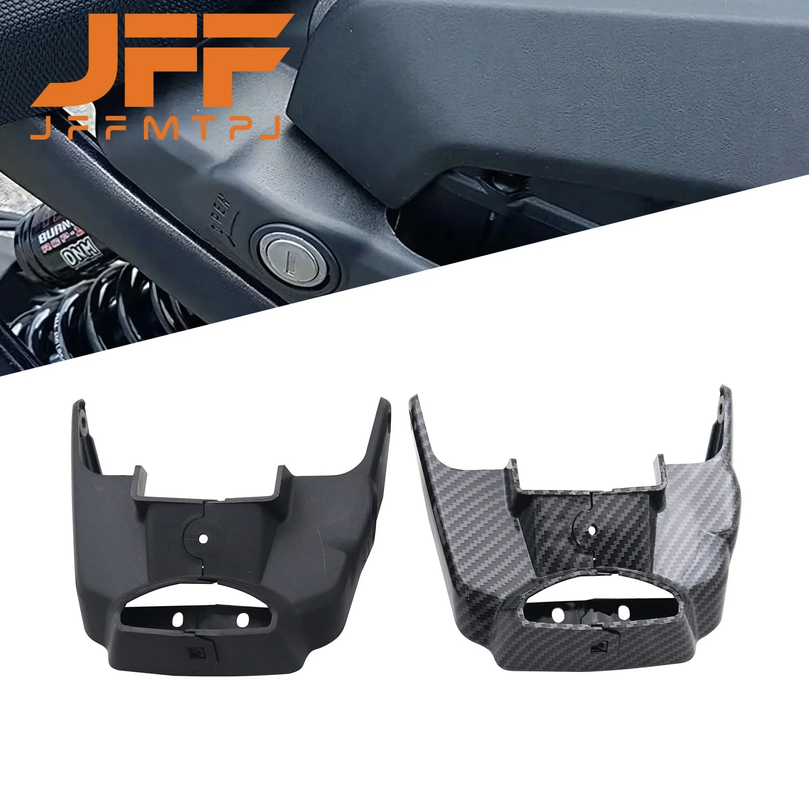 Motorcycle Imitation Carbon Fiber Battery Cover Key Door Shell Cover Battery Compartment Protection For Sur-Ron Light Bee S X