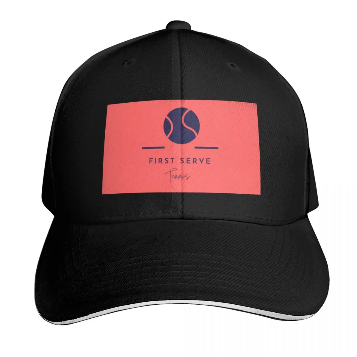 First Serve Tennis - Alternative design Baseball Cap Unisex for Men Women Outdoor Golf Running Hiking Summer Beach Travel