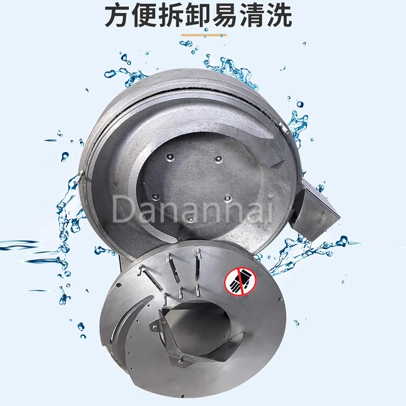 Commercial Grade Stainless Steel Centrifugal Ginger Slicer Potato Yam Bamboo Shoot Cutter for Kitchen Use