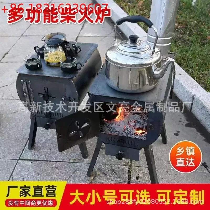 Winter Indoor Heating Stove Wood and Coal Dual Purpose Smokeless Furnace for Rural Household Home Use Efficient Warmth