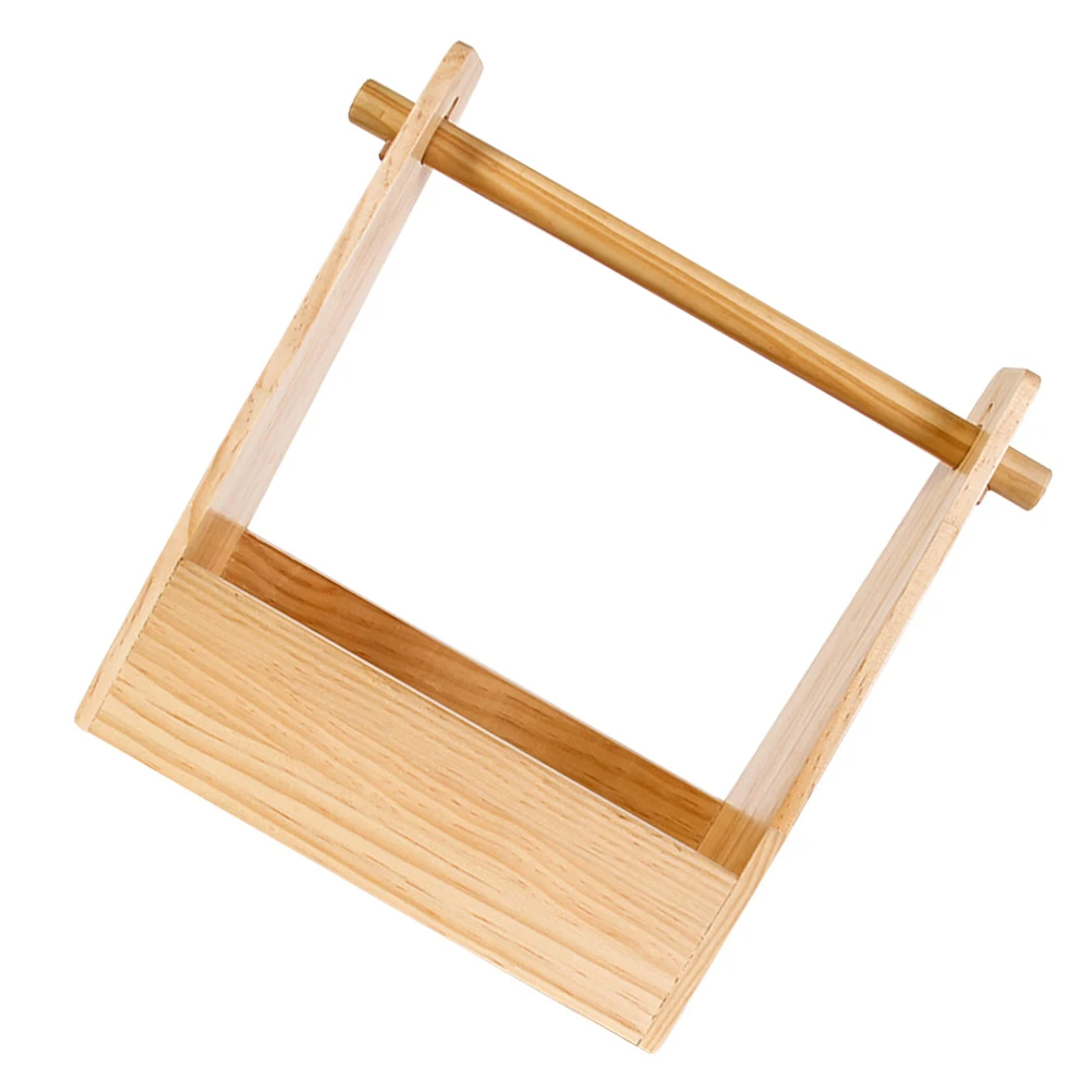 

Wooden Storage Box Outdoor Container Portable Wood Crate Picnic Supplies Holder Camping Gear ganizer Durable Material Stable