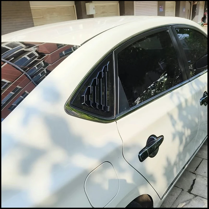 

For Nissan Sentra Sedan 2012-2019 Rear Triangular Window Blind Shades Louver Vent Cover Sticker Car Decorative Trim for Styling