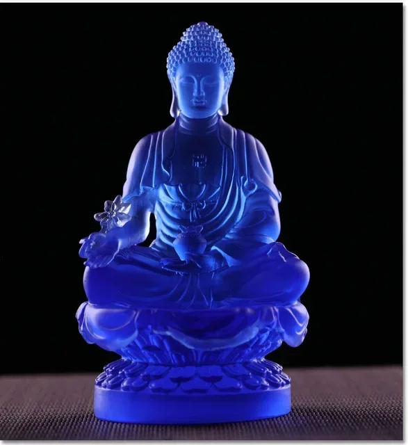 

Цветная глазурь Восточные три святых солнечного света и лунного света Бодхисаттва Медицина Будды Украшения