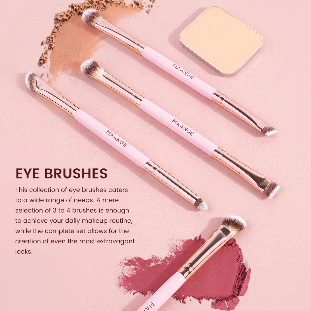 7 個のダブルヘッドメイクブラシ高密度ファンデーションコンシーラーリキッドクリームブレンドディテールアイシャドウブラシメイクアップ美容ツールキット