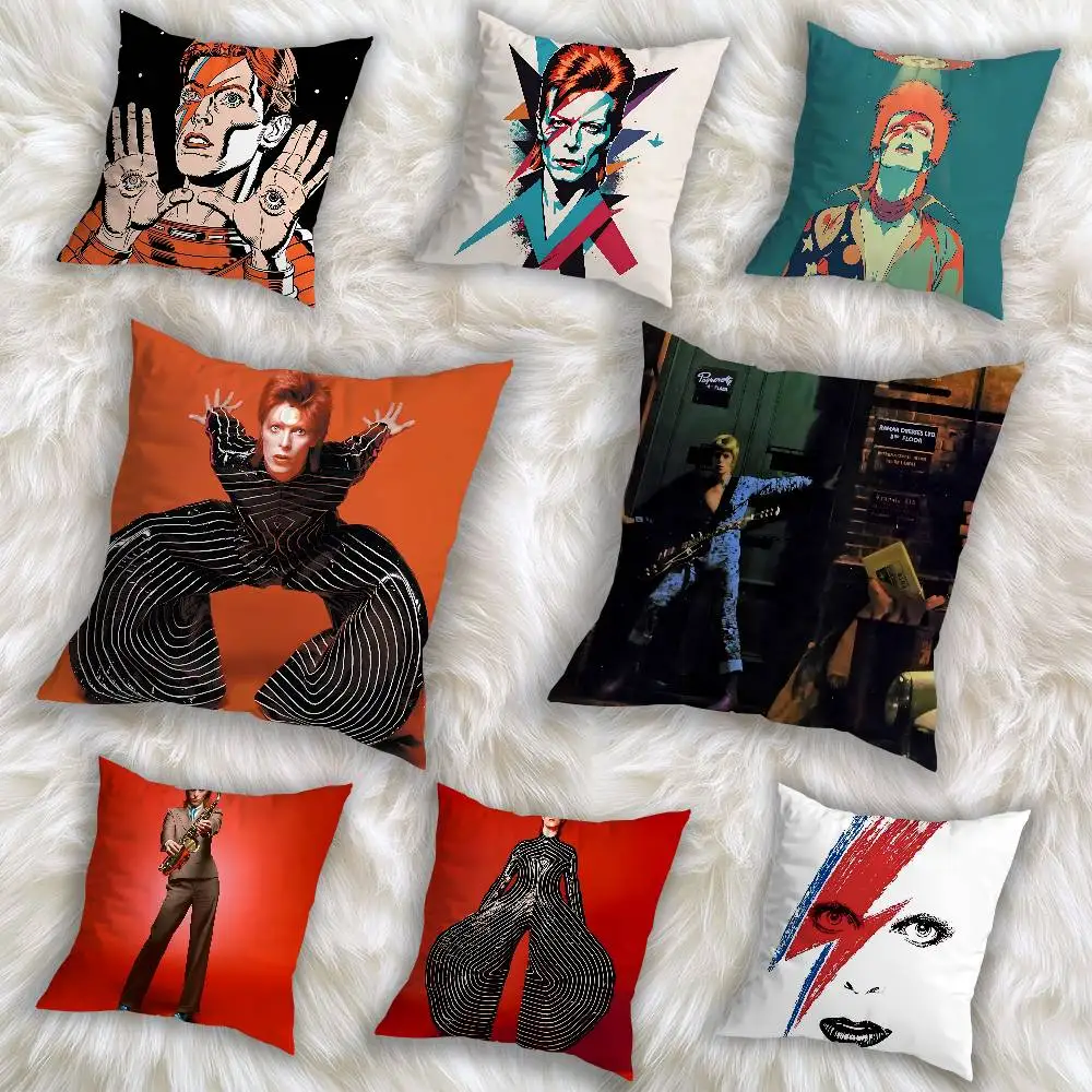 

personality D-David Bowies Pillow Case Pillow Case Living Room Sofa Cushion Cover Suitable For Home Bedroom Room Decoration