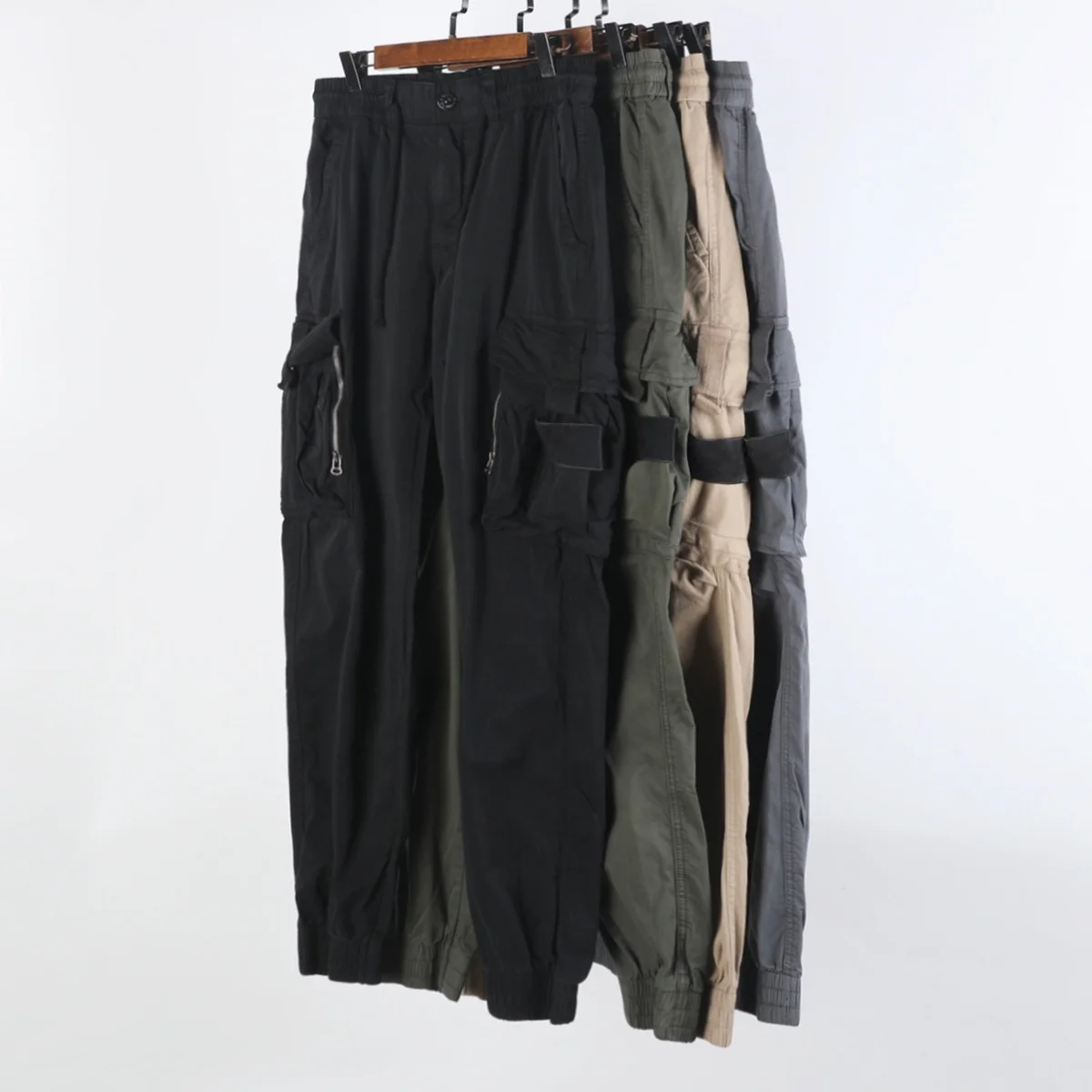 

Мужские повседневные брюки карго свободного кроя из хлопка, цвет хаки, модель 5401, коллекция Осень-Зима 2025, комфортные, дышащие, для осеннего сезона