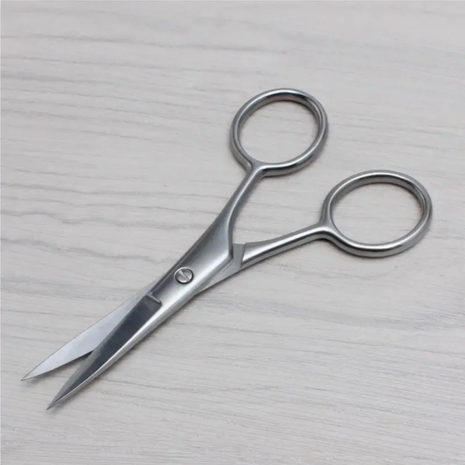 Stainless Steel Professional Grooming Scissors for Facial Hair Small Pets- Ideal Beard & Mustache Shears Swivel shears Dog brush