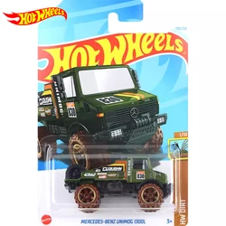 24 J Original Hot Wheels Car Mercedes-Benz Unimog 1300L Toys for Boys 1/64 Diecast Vehicle Alloy Model Juguetes Collection Gift