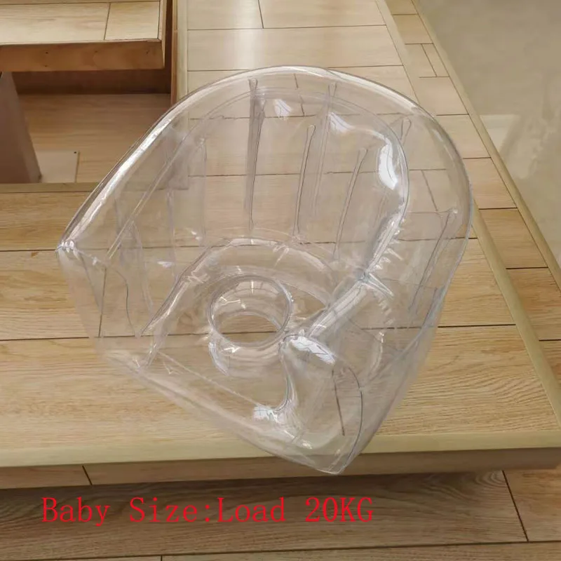 Kids Pouf Chair for Sitting Relax Bean Bag Inflatable Transparent Single Thick Sitting Room Sofa Seat Portable Baby Lazy Sofa