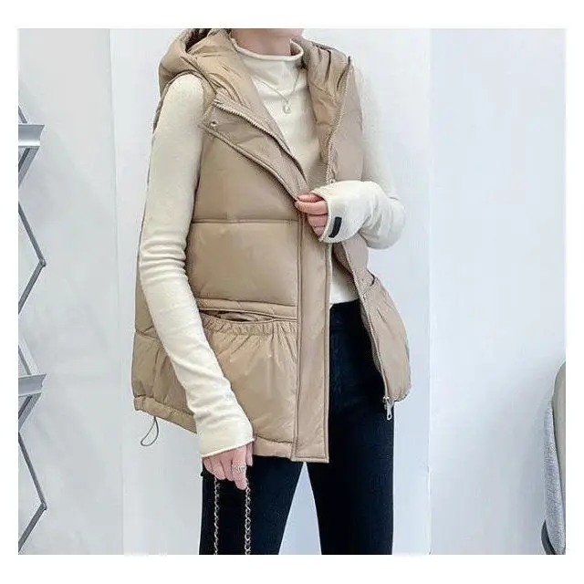 المرأة بطة أسفل سترة قصيرة مقنعين أكمام سترة منفوخة امرأة الشتاء صدرية ماكس مارا بوخهوفيك VT-365 abrigos de mujer