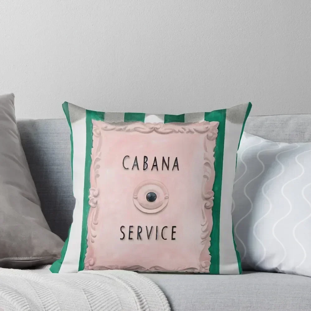 

Cabana Service Button Pink and Green Button Throw Pillow luxury sofa pillows Cushion Cover Luxury Ornamental Pillow pillow
