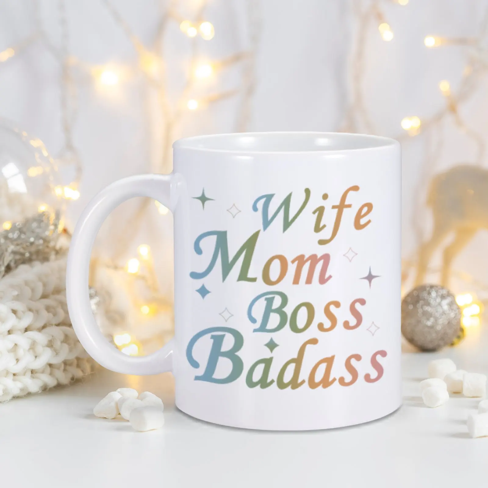 Funny Sarcastic Coffee Mug Custom Wife Mom Boss Badass Ceramic Mugs Personalized Home Tea Cup Drinkware Teaware Creative Gifts