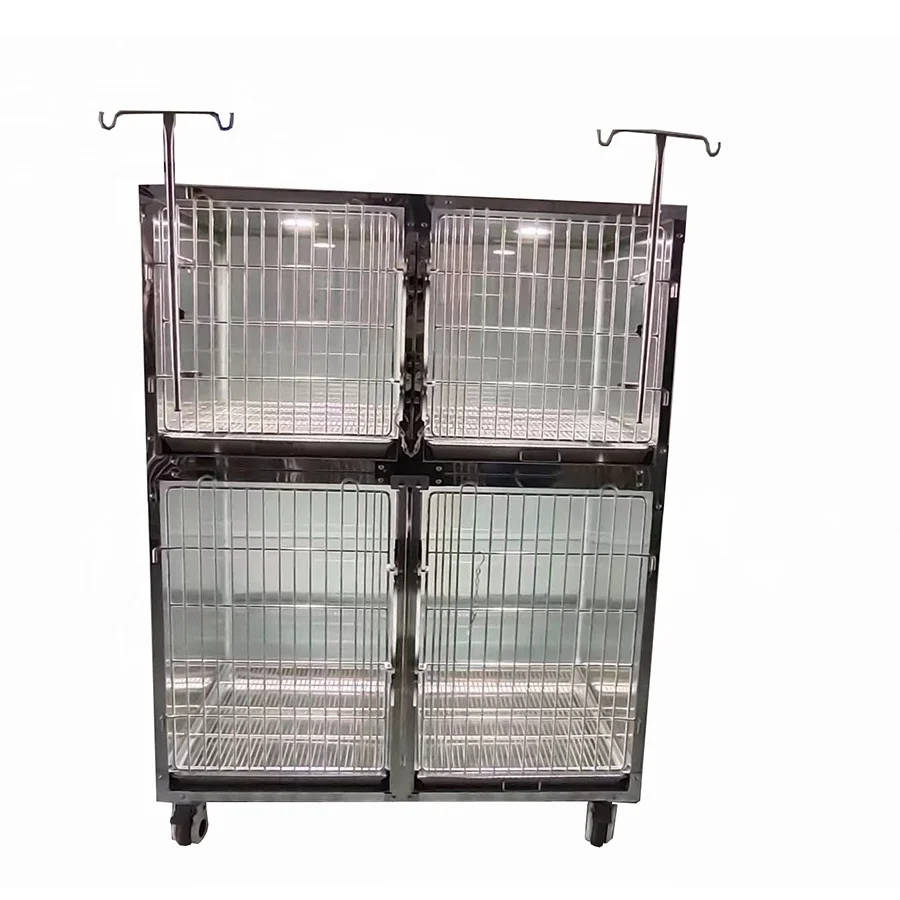 Stainless Steel Pet Cat/Dog Cages With Oxygen Supply Other Veterinary Instrument High Quality 304 Stainless Steel Customizable