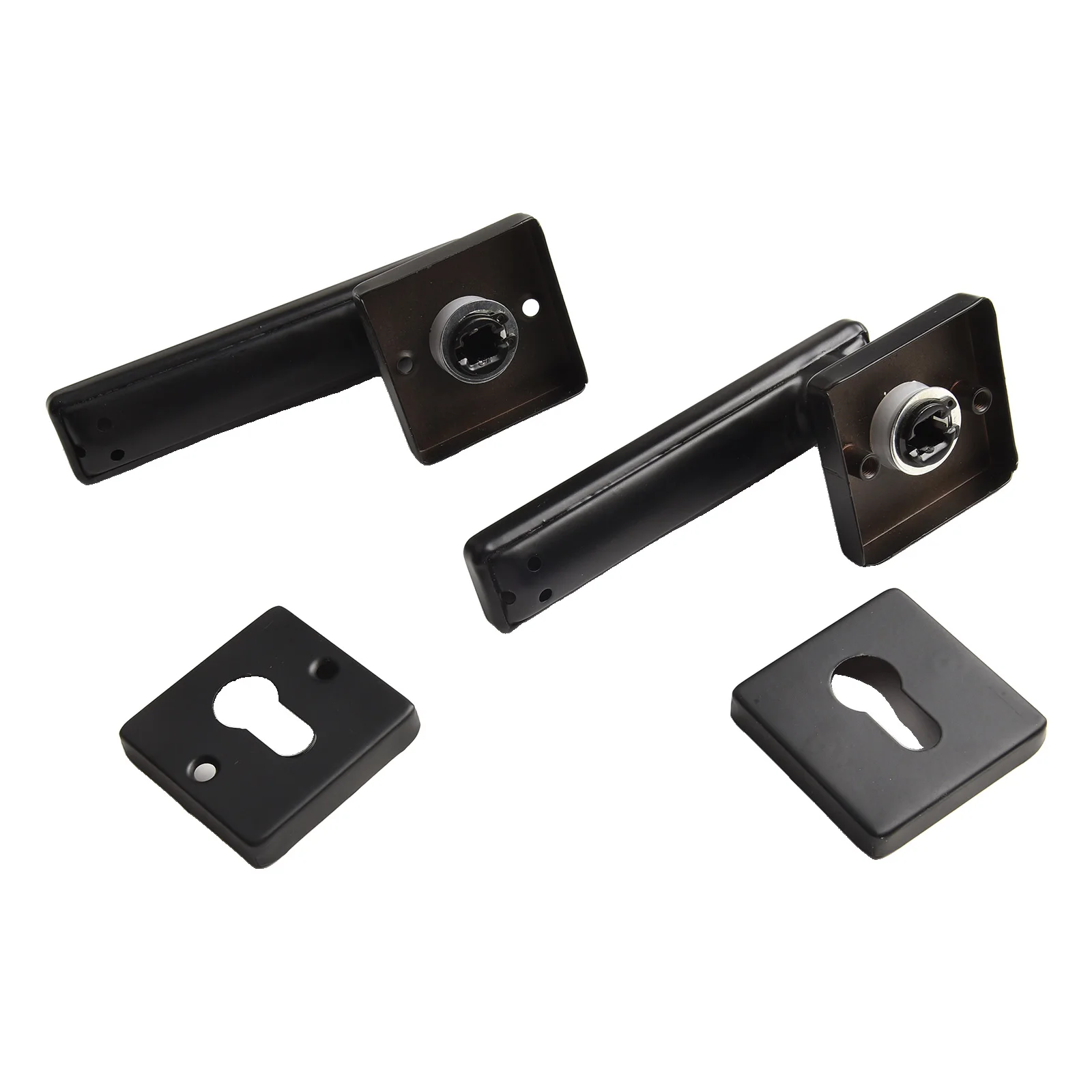 

Black Door Lock Interior Door Handle Lock For Bedroom Mute Mechanism Reliable Security Easy Installation For Living Room Doors