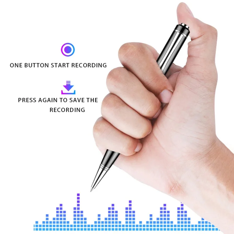 

Professional Recording Pen 32GB Portable Voice Recorder Dictaphone Digital Sound Record Device USB MP3 Playback WAV 384kbps