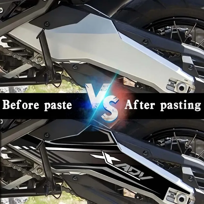 For X ADV 750 xadv 750 X-adv 750 Motorcycle Swingarm Sticker Scooter Rotating Shaft Protection Decals Anti-Scratch Waterproof