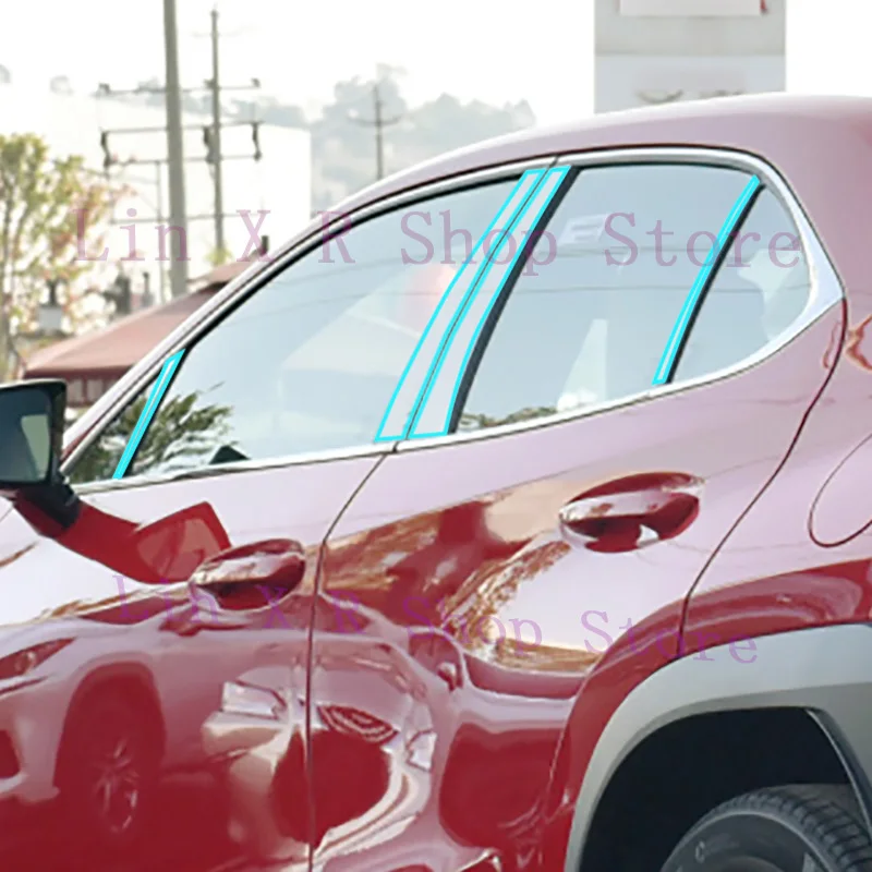

For LEXUS UX 250H 300E 2019-2022 B/C-Pillars Transparent TPU Protective Film Anti-scratch Repair Film Accessories Refit