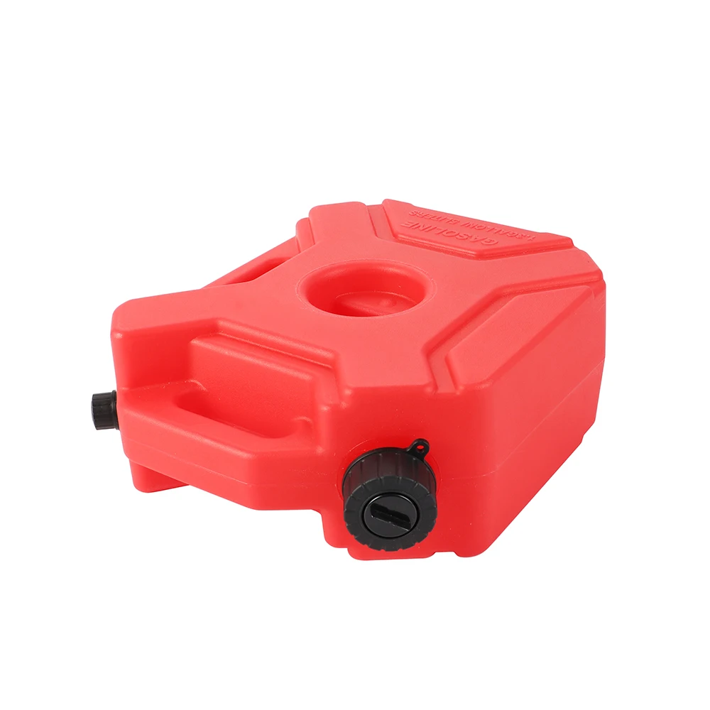 Universal 5L Motorcycle Spare Fuel Tank Car Jerrycan Jerry Can Caniste Gasoline Petrol Oil Gas Container Lock Set Accessories view 2
