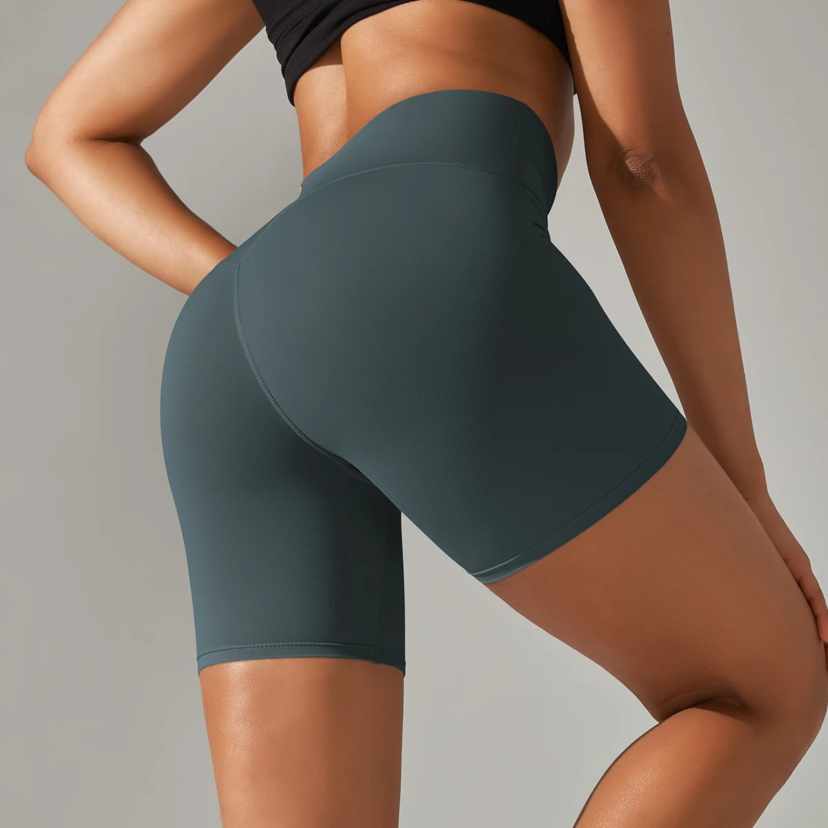 الصيف النساء اليوغا السراويل عارية يشعر السراويل الرياضية اللياقة البدنية الجوارب عالية الخصر Gmy الجري رفع الملابس تجريب الدراجات السراويل