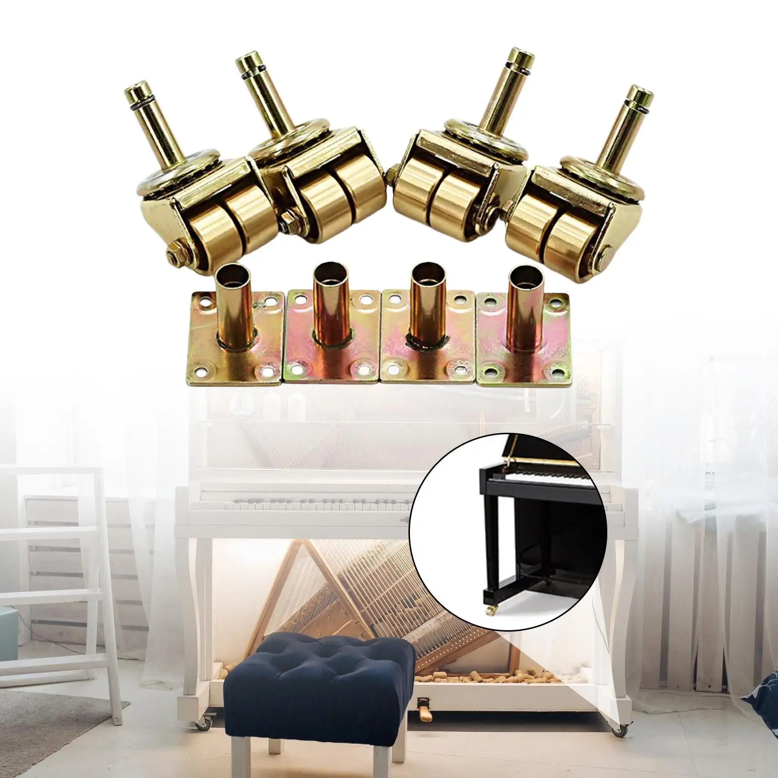 4x-roulettes-pour-piano-robustes-faciles-a-installer-en-laiton-pieces-de-piano