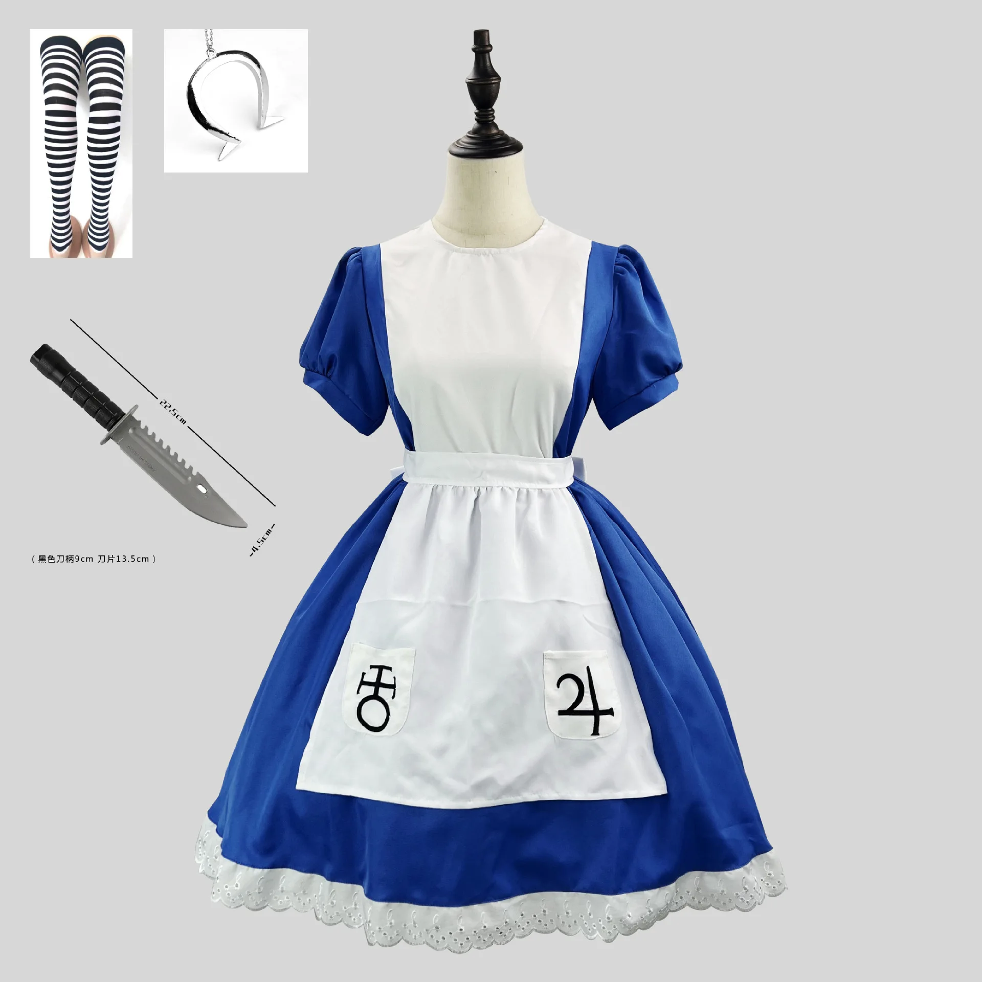 Алиса сумасшедшая возвращается в костюмы на Хэллоуин, костюмы горничной Алисы, костюмы для косплея, костюмы Лолиты