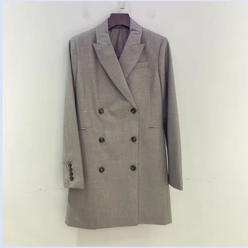 25-letnia jesień nowa elegancka i szykowna, luksusowa marynarka z spódnicą i kurtką typu wiatrówka