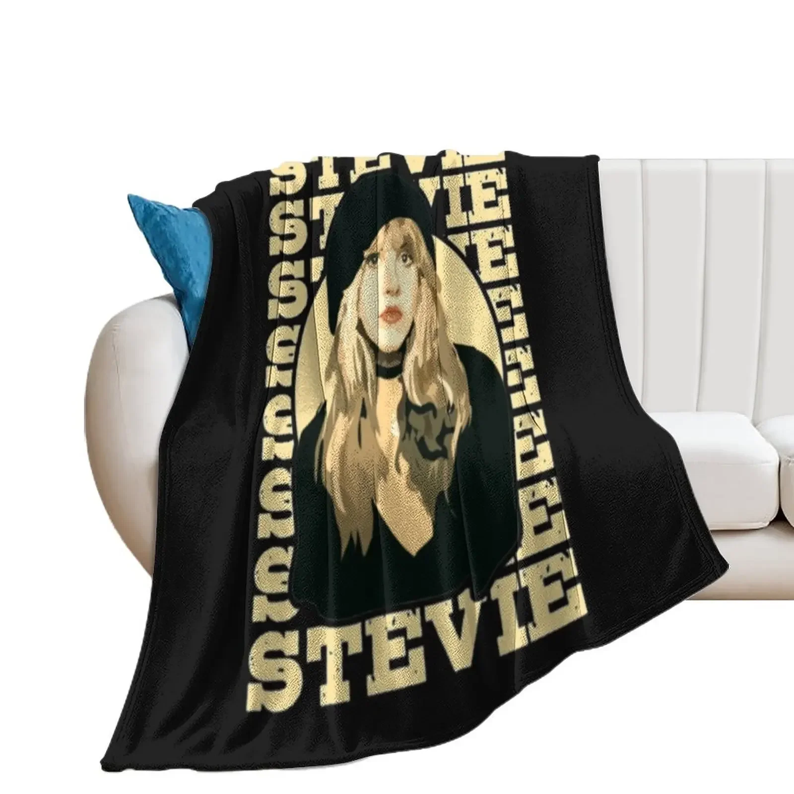 Stevie-Nicks Throw Blanket Camping for winter Hairy Blankets