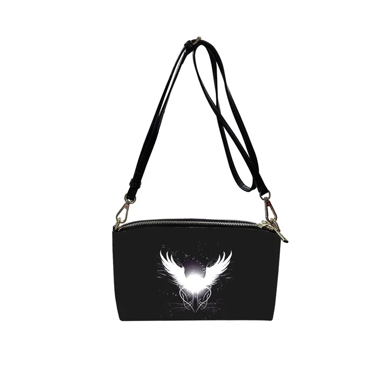 hell Satan Devil logo PU Crossbody Bag 2023 New Women's Fashion Shoulder Bag Minimalist Small Square Bag for Women