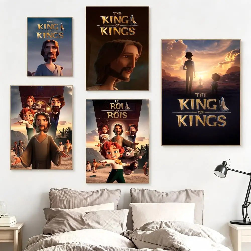 Cartoon T-The King of Kings Poster impermeable para el hogar sala de estar dormitorio bar decoracion estetica