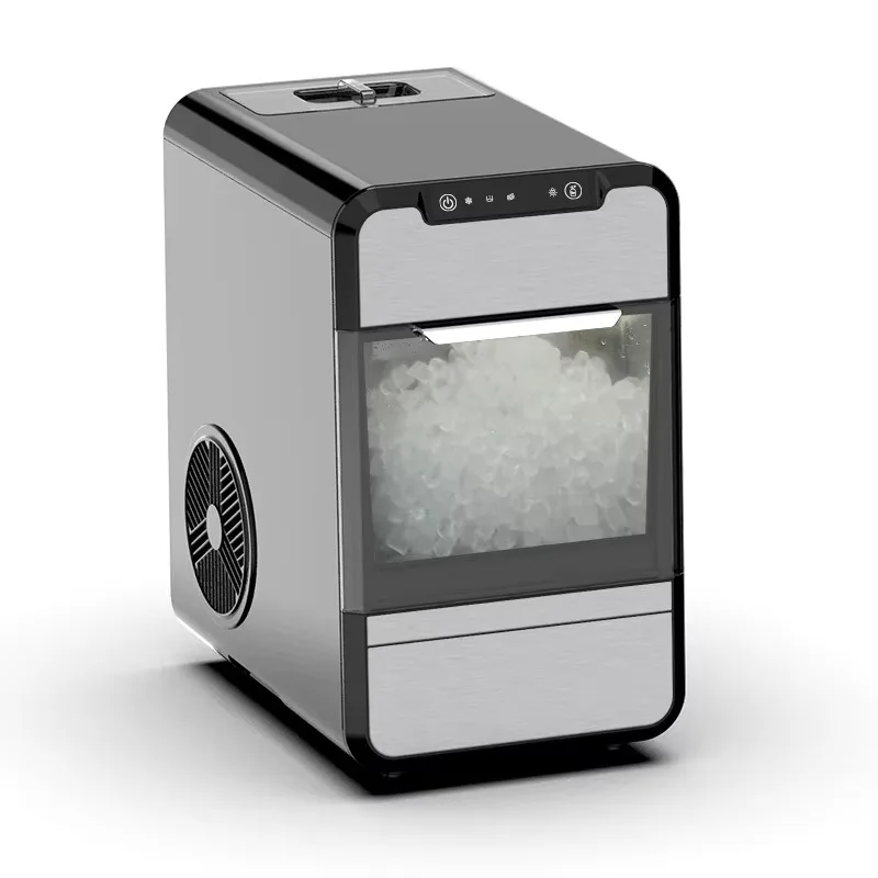 

Automatic 24h electric countertop ice machine, fast self-cleaning home bar ice machine