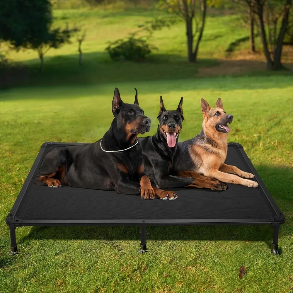 Big Dog Bed for Large Dogs Black CWC2002 XX-Large Unique Designed No-Slip Feet for Indoor or Outdoor Use Accessories Pet Cushion