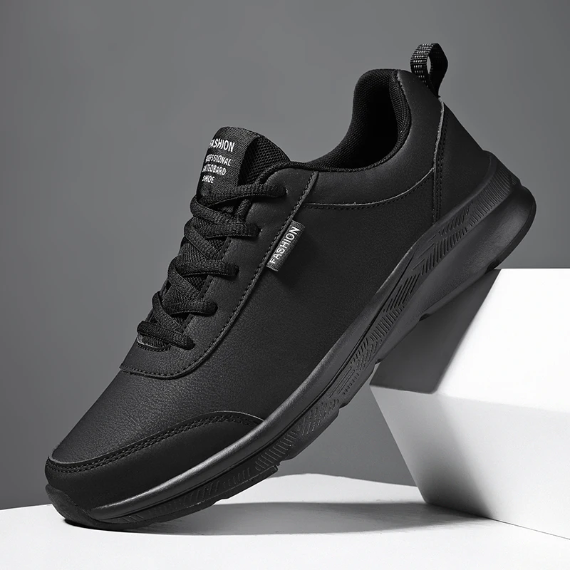 

Модные мужские кожаные кроссовки, легкие мужские кроссовки, мягкая удобная повседневная обувь, уличная мужская теннисная прогулочная обувь