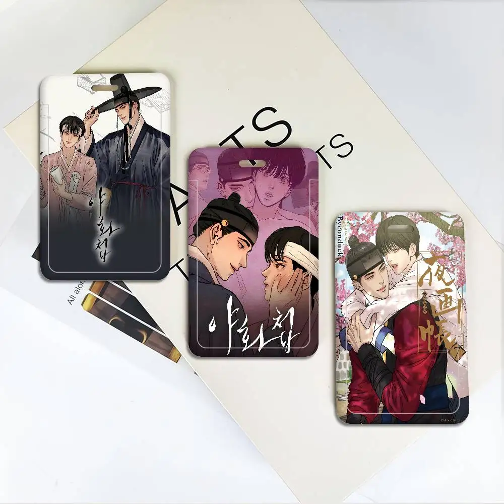 

Компактный держатель для кредитных карт, ID-карт и бейджей Comic P-Painter of the N-Night с ремешком на шею