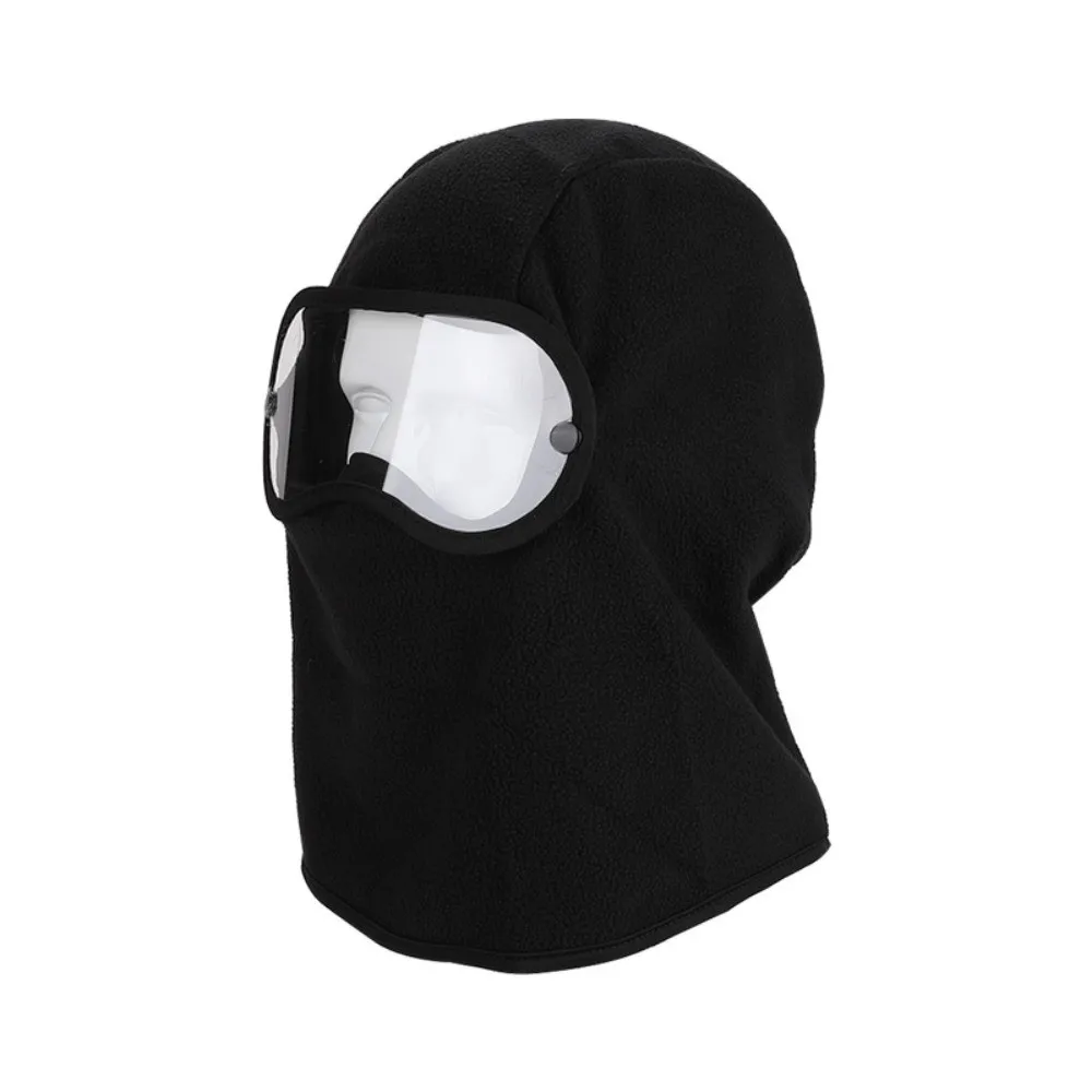 New Fleece Winter Balaclava with Clear Eye Shield Windproof Skiing Masks Warm Lining Full Coverage Cycling Cap Men Women