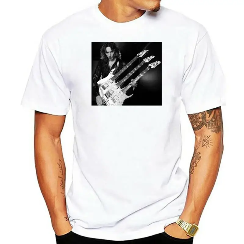 

Steve Vai American Guitarist Front Back Logo Black T-Shirt SizeS-M-L-XL-2XL