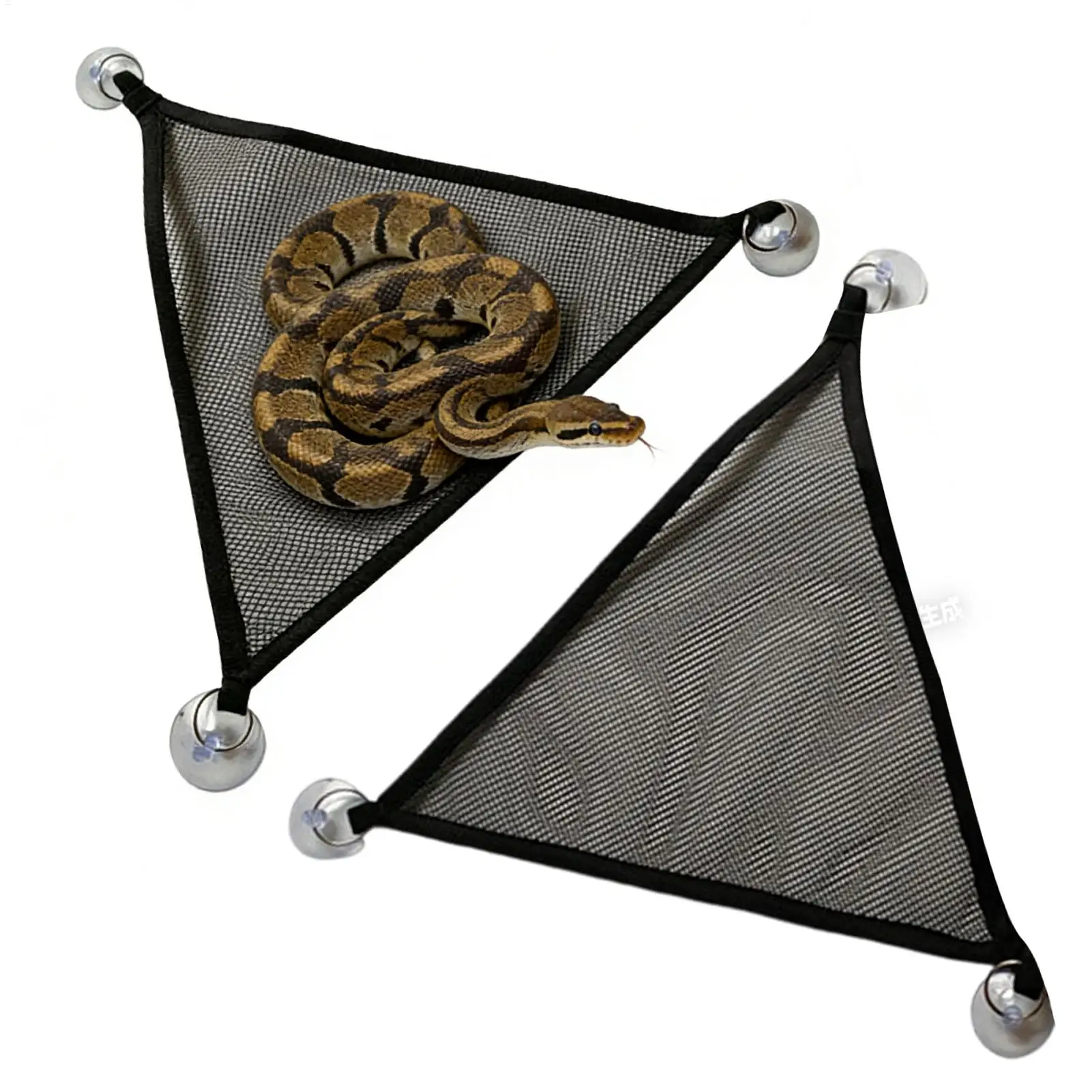 2pcs Breathable Mesh Reptile Hideouts Chinchilla Hammock Hamster and Sugar Glider Hammock Reptile Cooling Toy Lizard Hammock