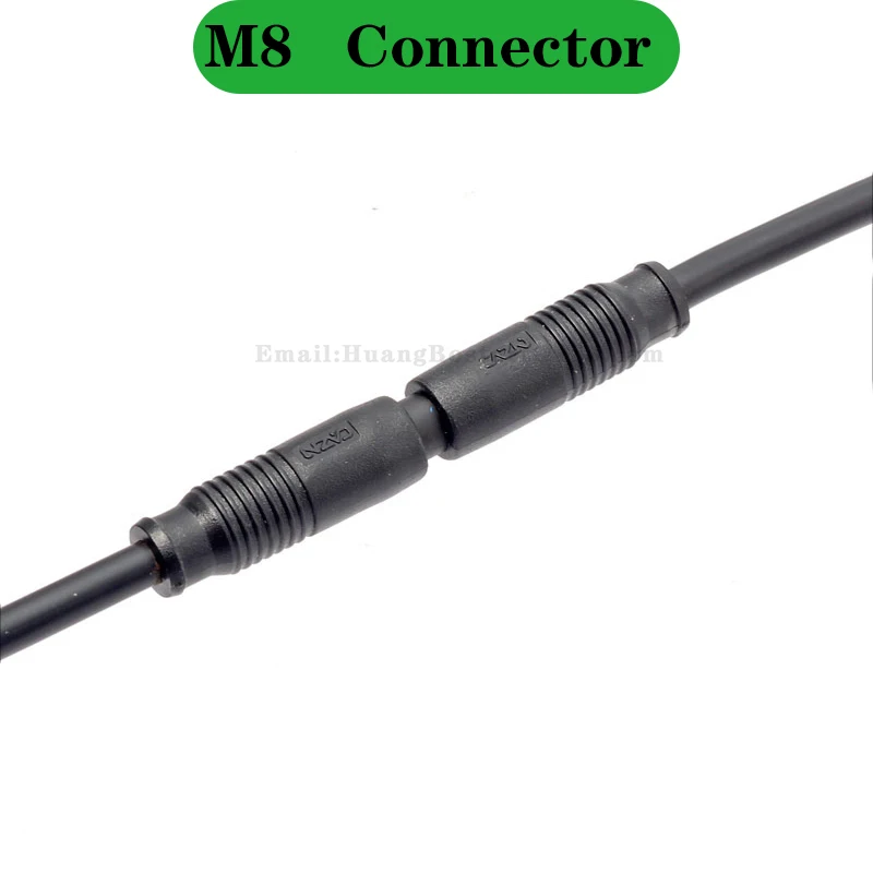 Factory 1 Meters M8 quick Type Quick 3 4 5 6 8 Poles Plastic Waterproof Connectors Unshielded Female Molding Cables