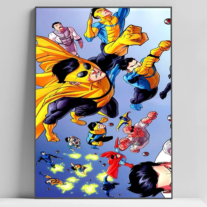 

I-Invincible Season 3 Cartoon Poster Photos for Living Room Decor Man Decorative Prints Wall Painting Canvas Home and Decoration