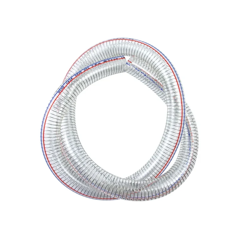 

1Meter Dia 10 13 16 19 22 25 32 38 40-75mm PVC Transparent Steel Wire Hose Inner Outer Dia 15-83mm Plumbing Watering Hose Tubing