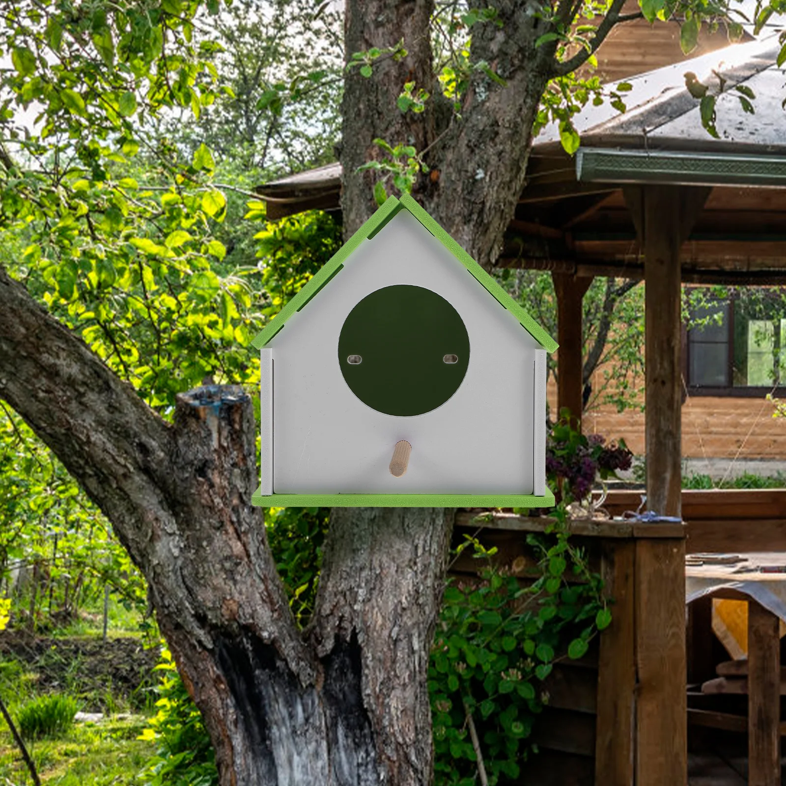 

Pet Bird Nest Parrot House High Class Material Long Term Use Good Quality House Shape Design Attract Birds Outdoor Birdhouse