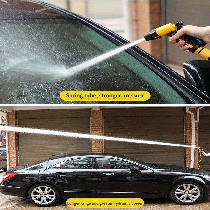 Telescopic Water Pipe with High-pressure Nozzle Car Washing Tool Set Extension Hose Water Hose for Pressure Cleaner