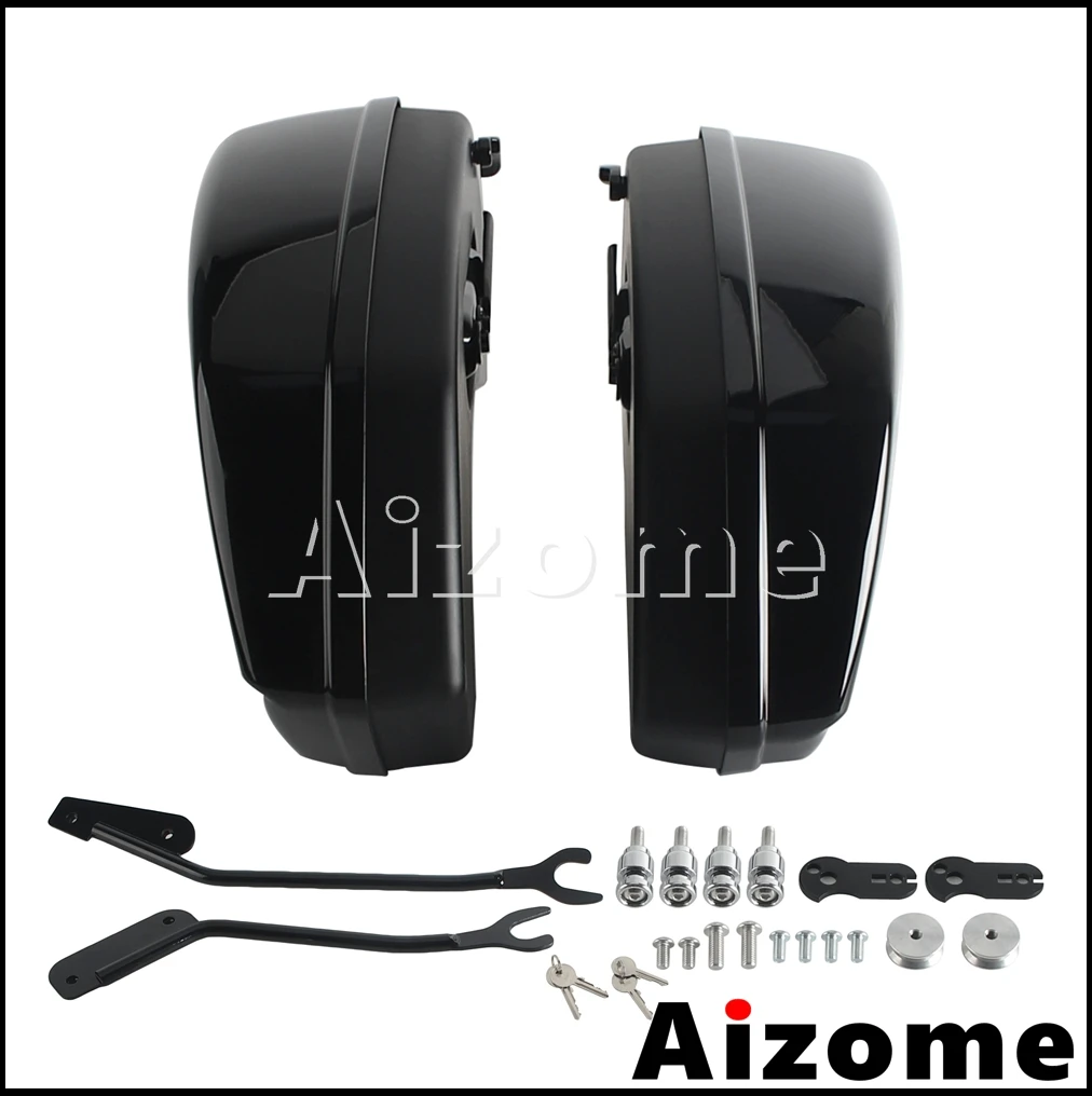 For Harley Softail Low Rider ST FXLRST 22-24 S FXLRS 20-24 FXLR 18-20 FXRST 22 Motorcycle Side Saddlebag Trunk Luggage Hard Bags