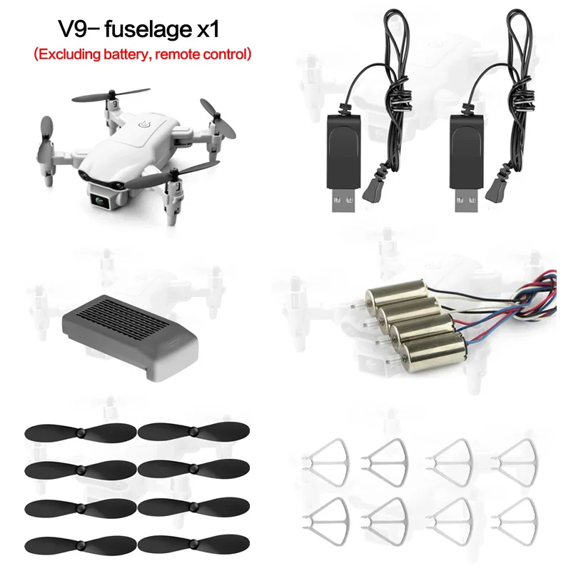 

4DRC V9 Mini UAV Drone Accessories RC Helicopters Toy Parts Folding Quadcopter Replacement Propeller Motor Props Blade Wing Fans